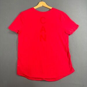 Lululemon Team Canada Olympic Pima Cotton T-Shirt Women's Size 8 Red CAN Logo